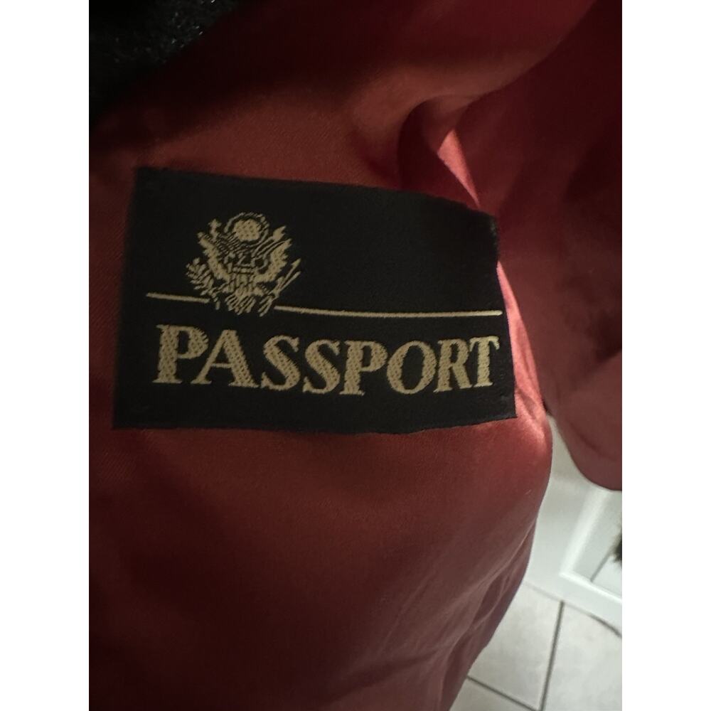 VNT 70s 90s Passport Plush Faux Fox Rabbit Fur Short Jacket Sm 10 Mob Satin 36w - Picture 13 of 15